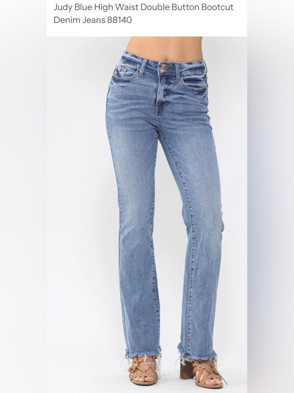 Judy Blue Light Wash High Rise Bootcut Jeans